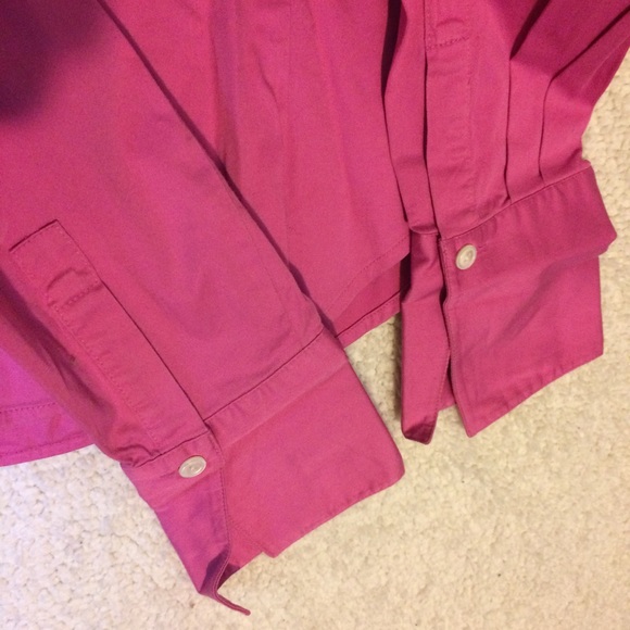 sale Ann Taylor pink button down sz2 - Picture 5 of 6